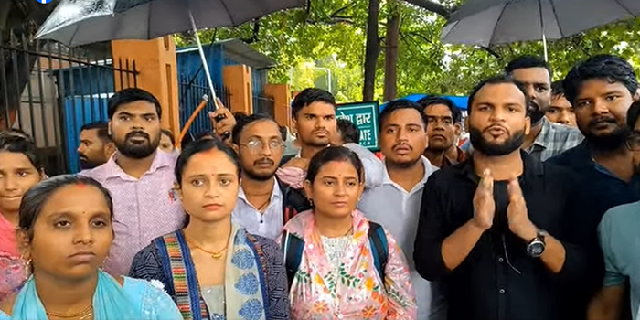 Victory celebration after court win